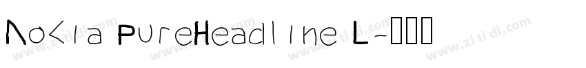 Nokia PureHeadline L字体转换